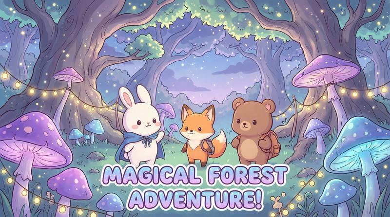 抖荫短视频动漫-魔法森林奇遇记-治愈动漫分享